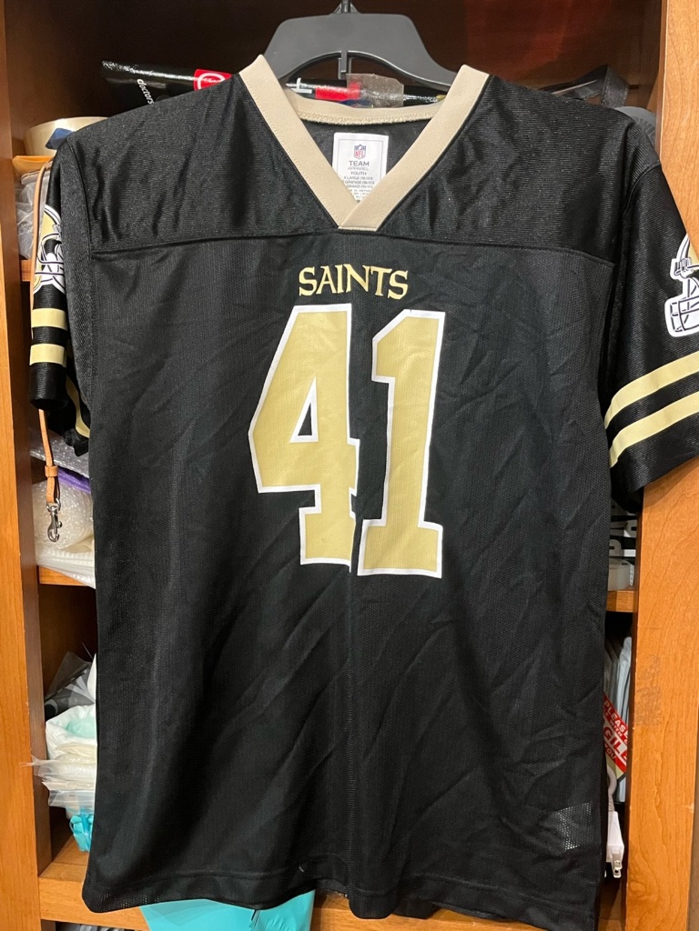 NFL Youth Team Apparel Jersey in Black and Tan